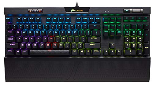 Corsair Mechanische Gaming-Tastatur Cherry MX Braun (taktil und leise) RGB