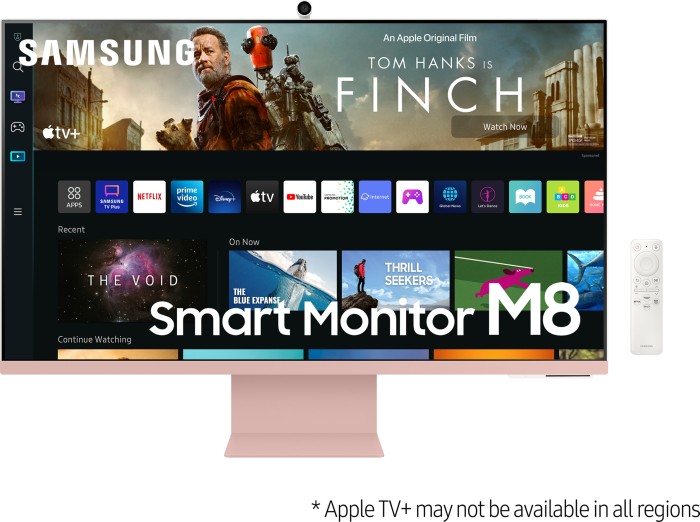 Samsung Smart Monitor M8 M80B Sunset Pink , 32" (LS32BM80PUUXEN)