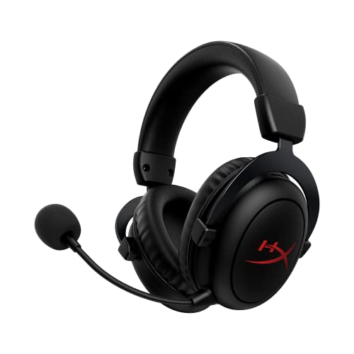 HyperX Cloud II Core Wireless - Gaming Headset for PC, DTS Headphone:X Spatial Audio, Memory Foam Ear Pads, Black