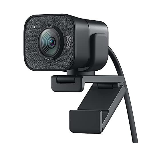Logitech StreamCam - Livestream-Webcam für Youtube und Twitch, Full HD 1080p, 60 FPS, USB-C Anschluss, Gesichtserkennung durch Künstliche Intelligenz, Autofokus, vertikales Video - Graphit, Schwarz