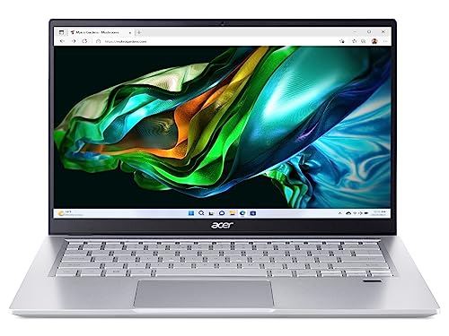 Acer Swift 3 (SF314-511-54V1) Ultrabook/Laptop | 14" FHD Display | Intel Core i5-1135G7 | 8 GB RAM | 512 GB SSD | Intel Iris Xe Graphics | Windows 11 | QWERTZ Tastatur | Silber