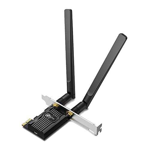 TP-Link Archer TX20E AX1800 Wi-Fi 6 Bluetooth 5.2 PCIe-Adapter, max 1201 Mbit/s 5 GHz und max 574 Mbit/s 2,4 GHz, WPA3-Verschlüsselungsstandard, MU-MIMO, Unterstützt nur Windows 11/10 (64-bit)