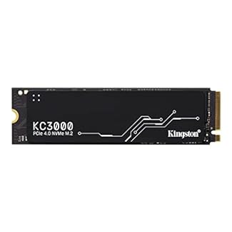 Kingston KC3000 PCIe 4.0 NVMe M.2 SSD - Hochleistungsspeicher für Desktop- und Laptop-PCs -SKC3000S/1024G Schwarz 1024GB*