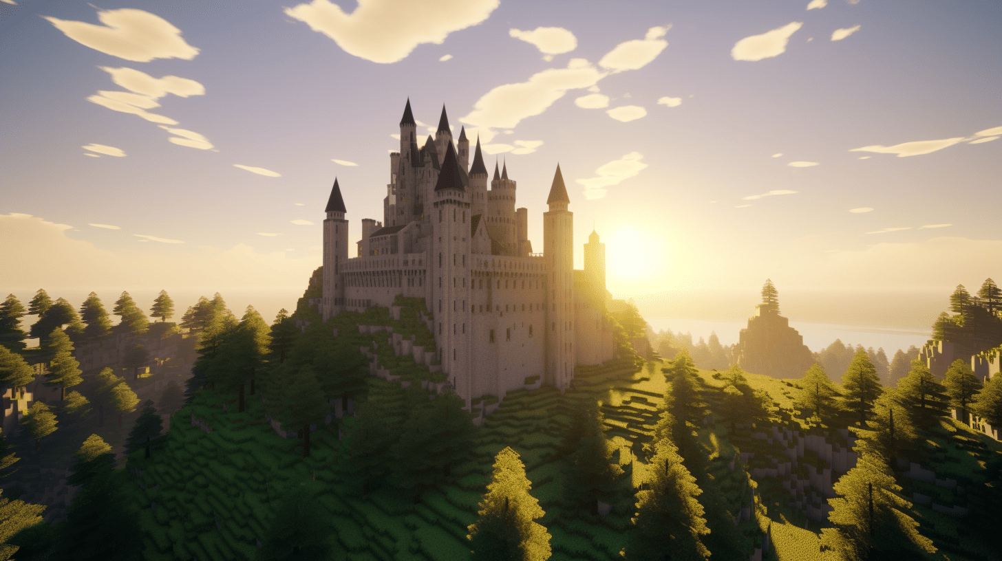 Minecraft castle bauidee