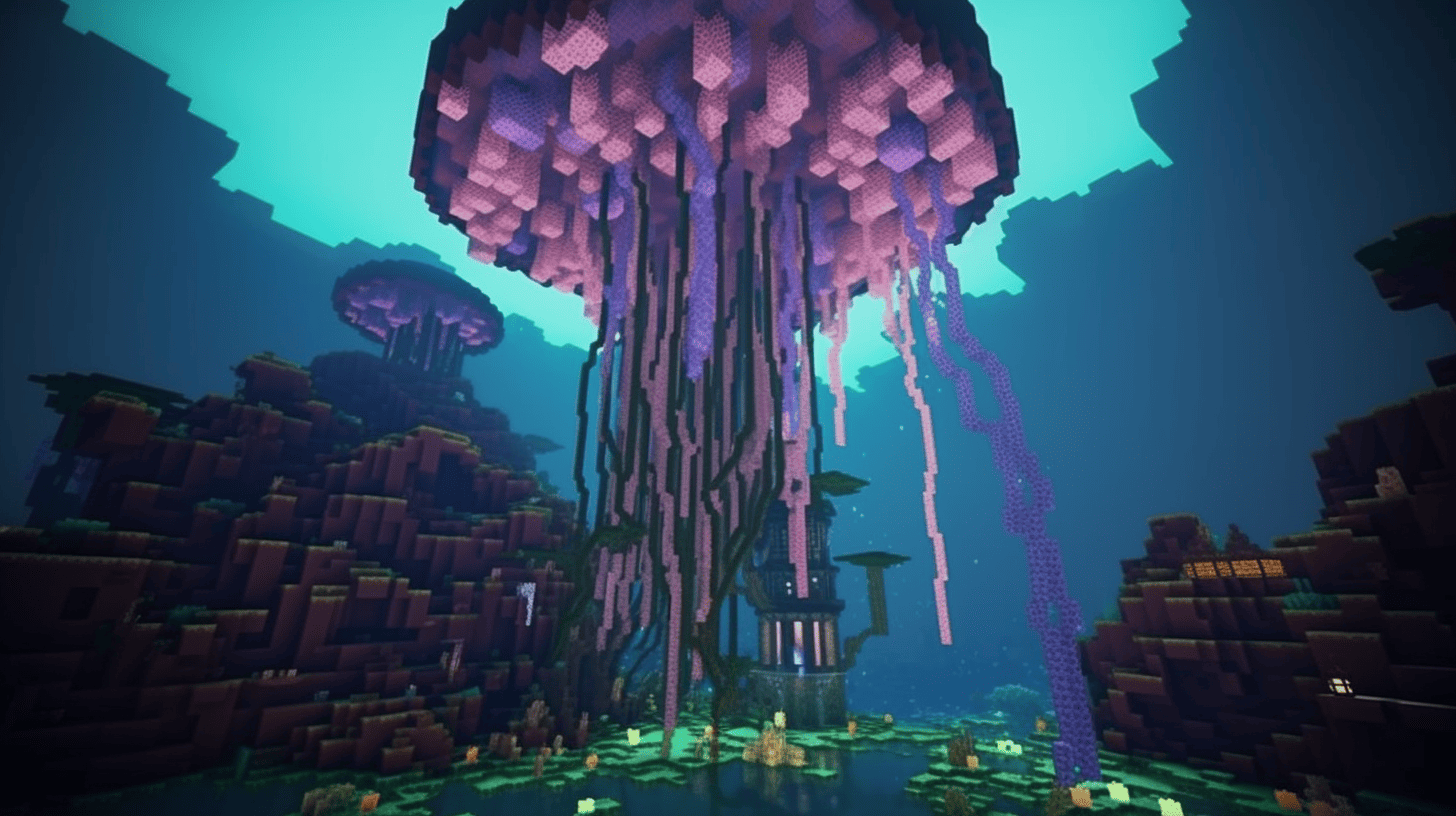 Minecraft underwater 